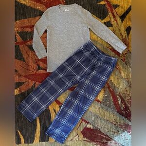 Youth Boy’s 8-10 S/M Pajama 2-Piece Mixed PJ’s Loungewear pants LS Thermal Shirt